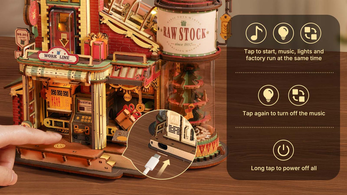 Dream Gift Factory Wood Model Kit