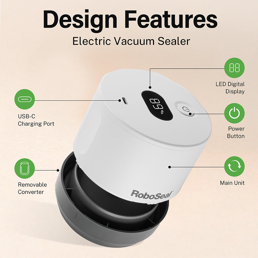 RoboSeal Jar Vacuum Sealer