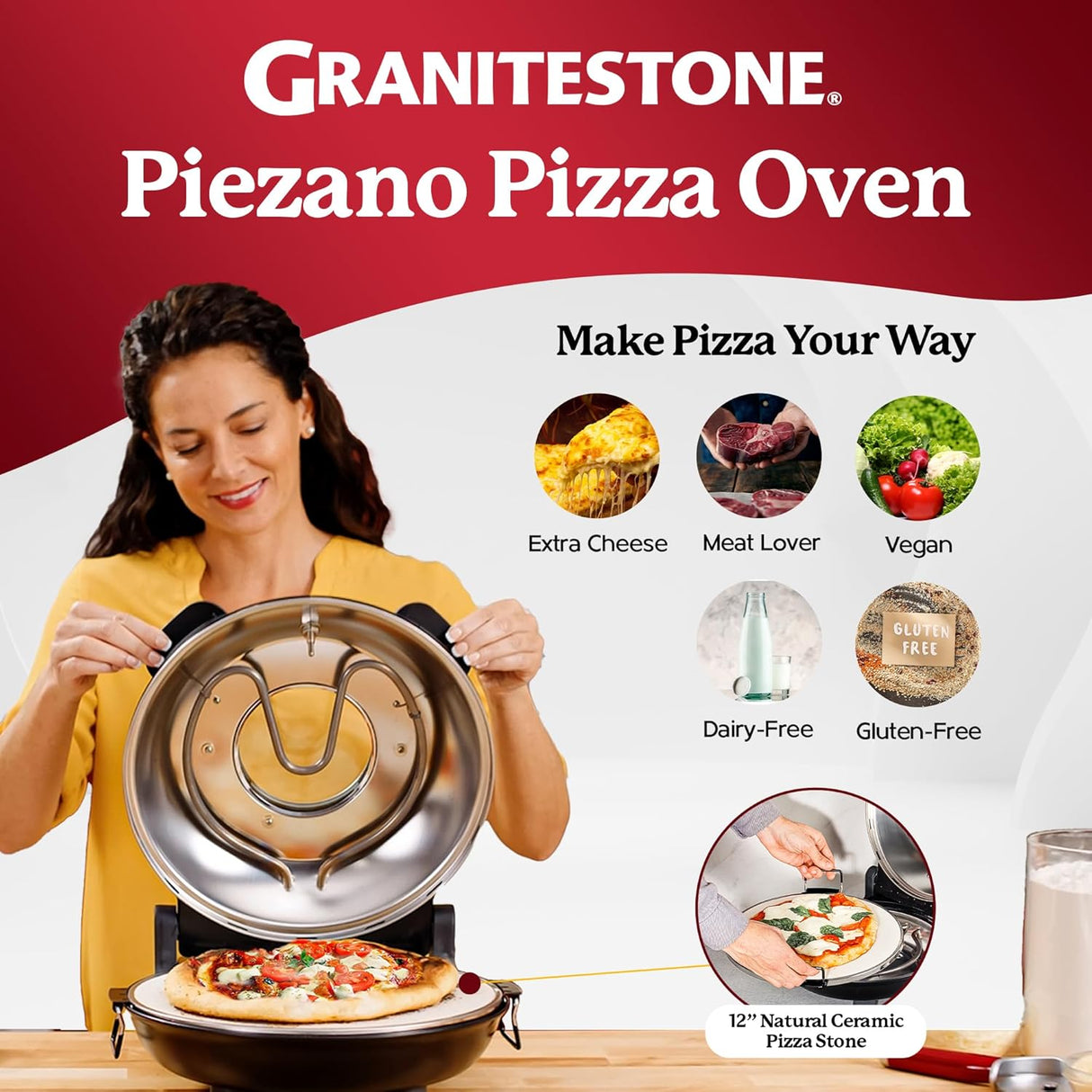 GraniteStone Piezano Pizza Oven