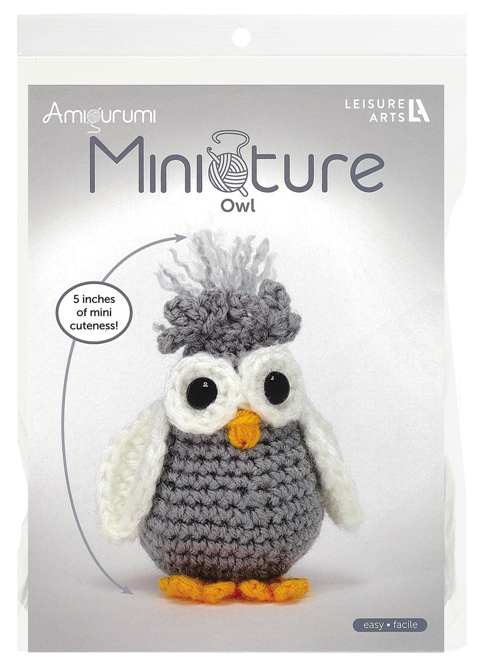 Miniature Owl Amigurumi Kit