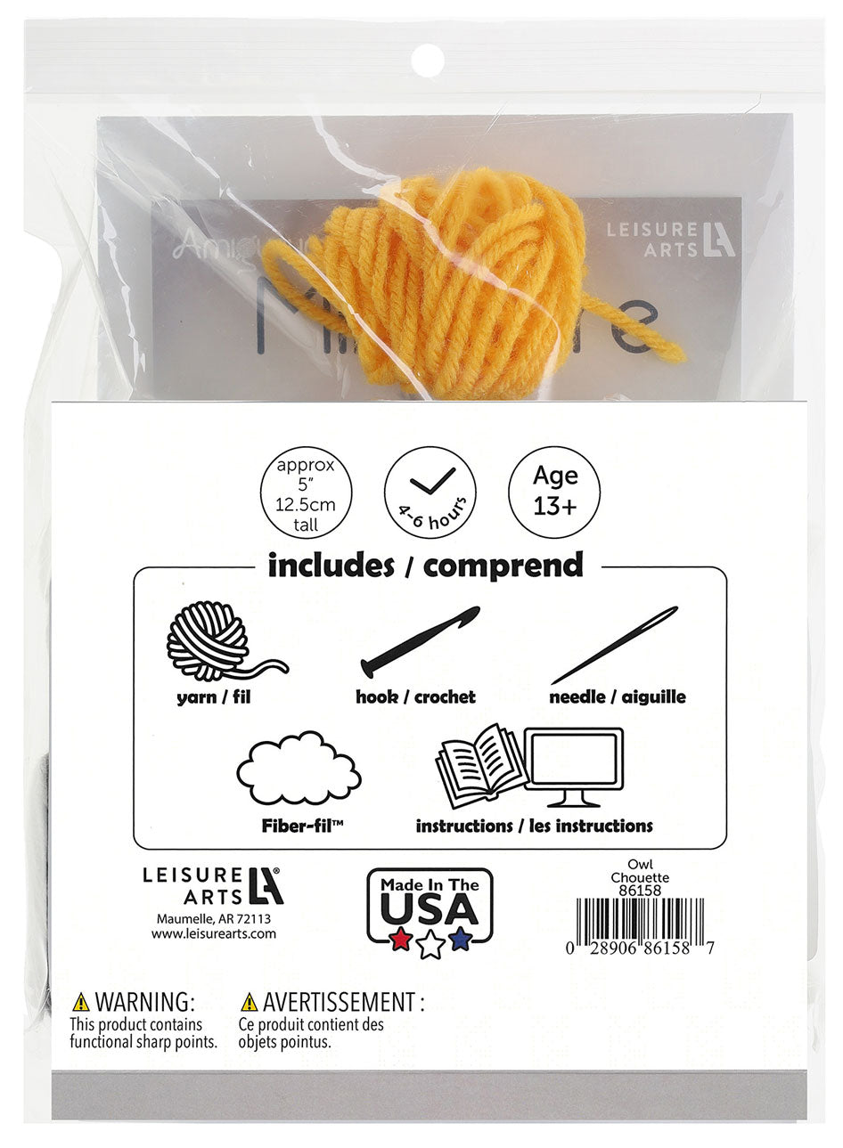Miniature Owl Amigurumi Kit