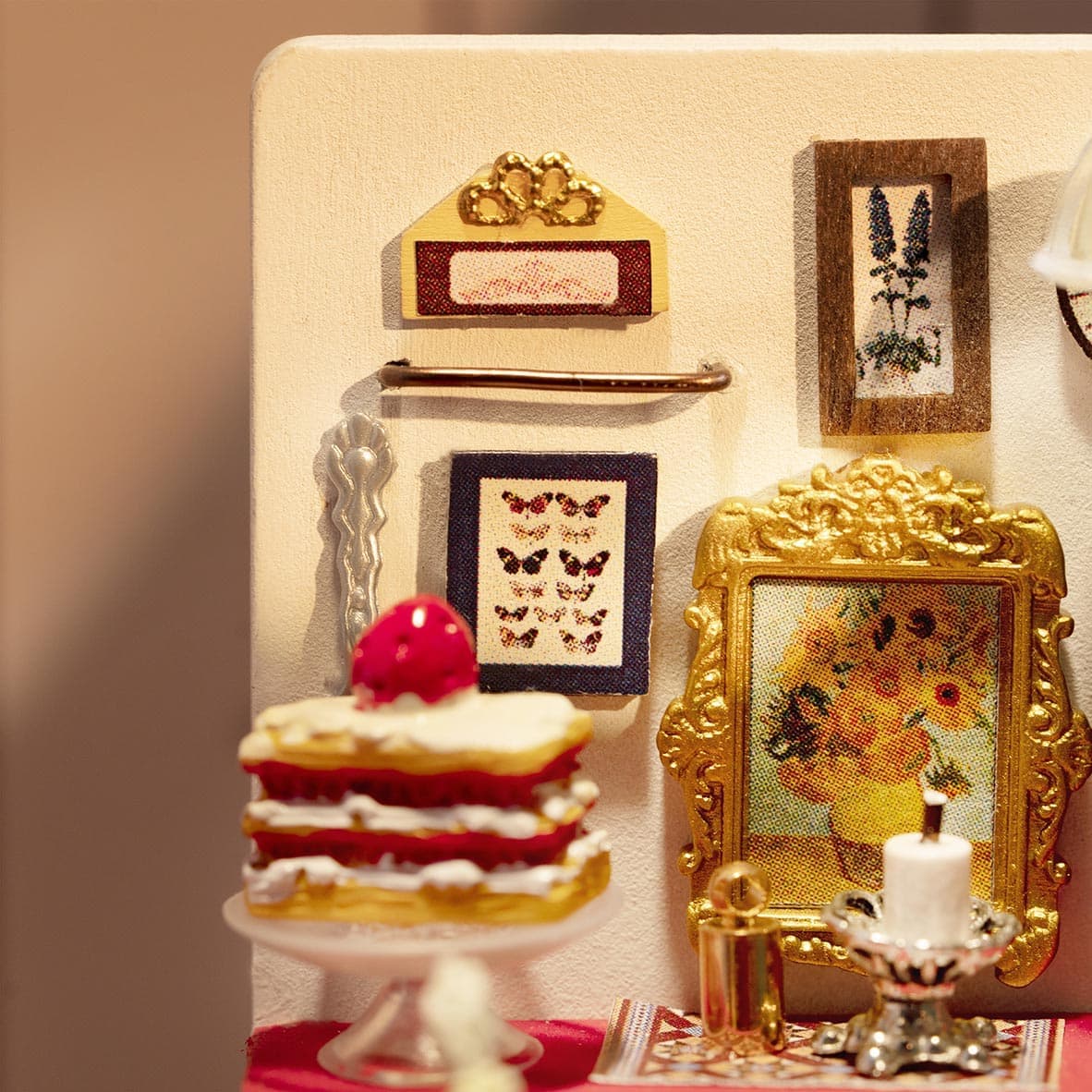 Holiday Living Room Christmas Wood Model Kit