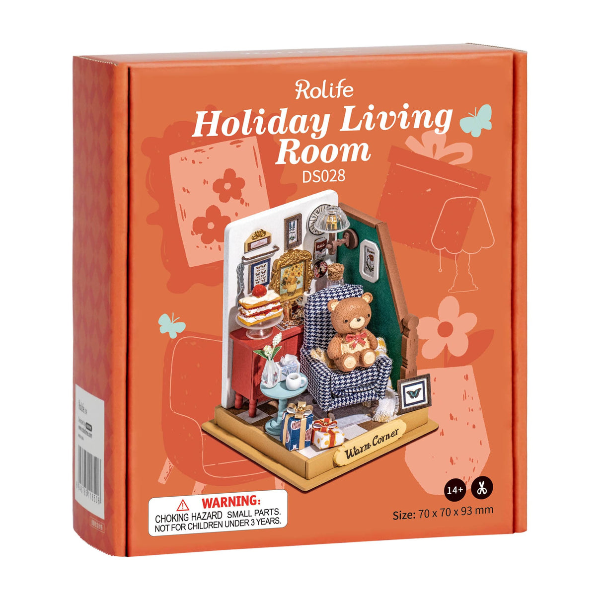 Holiday Living Room Christmas Wood Model Kit