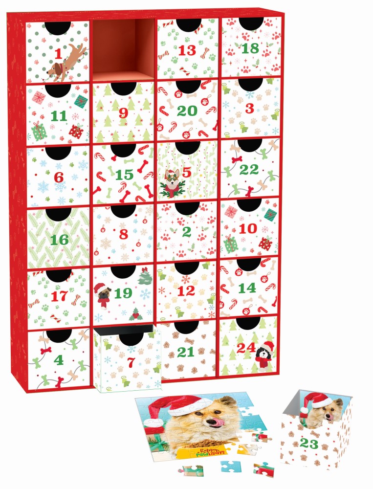 Christmas Paws Advent Calendar Jigsaw Puzzle