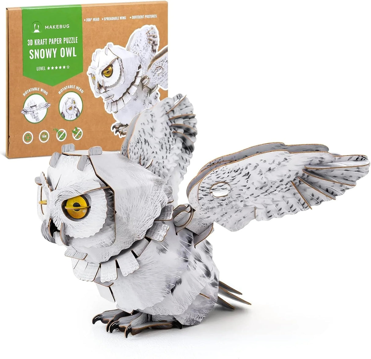 Snowy Owl 3D Bird Puzzle