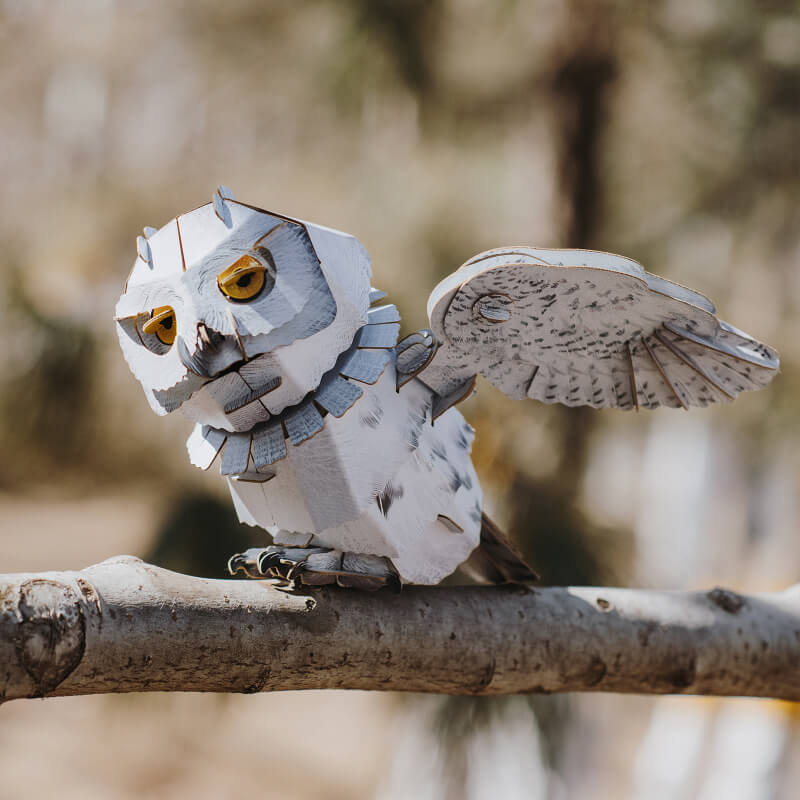 Snowy Owl 3D Bird Puzzle