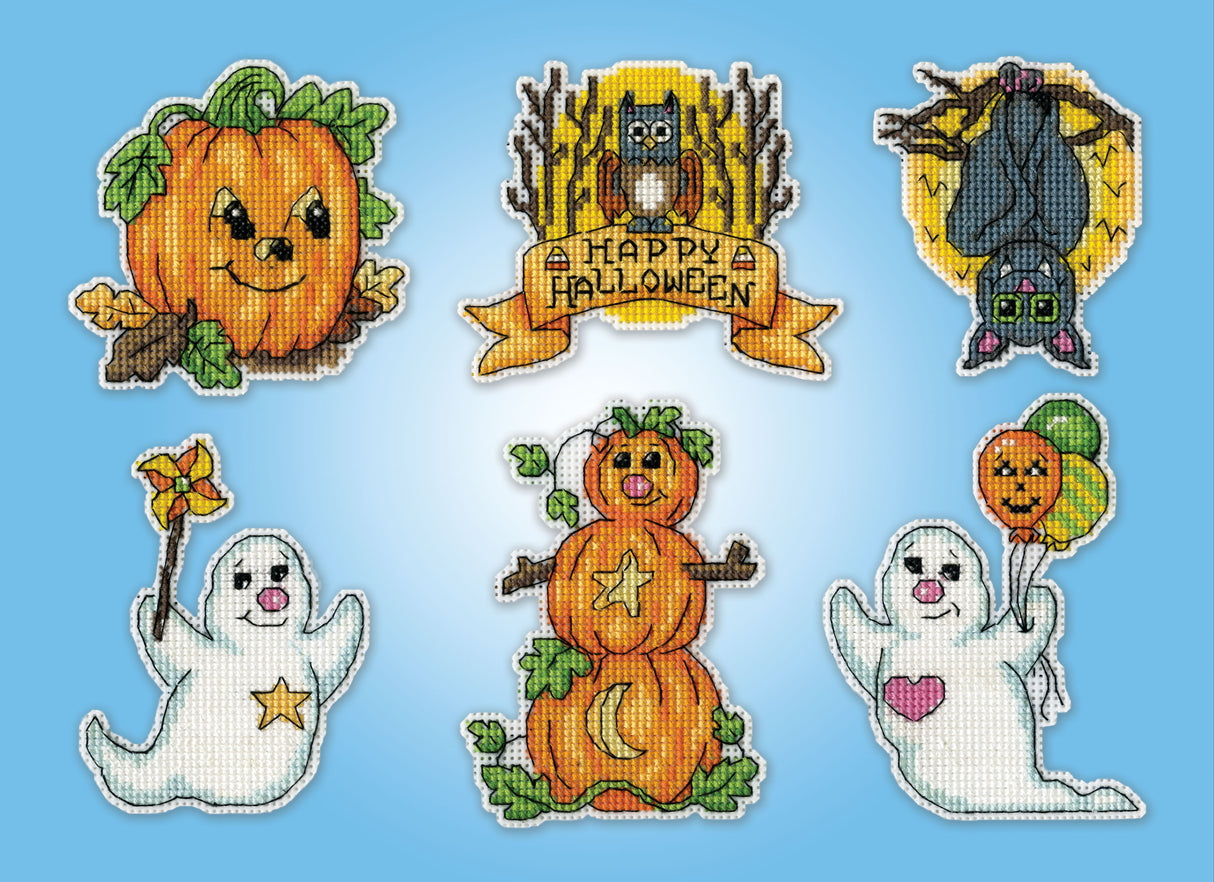 Halloween 14 Ct. Plastic Canvas Ornaments Kit