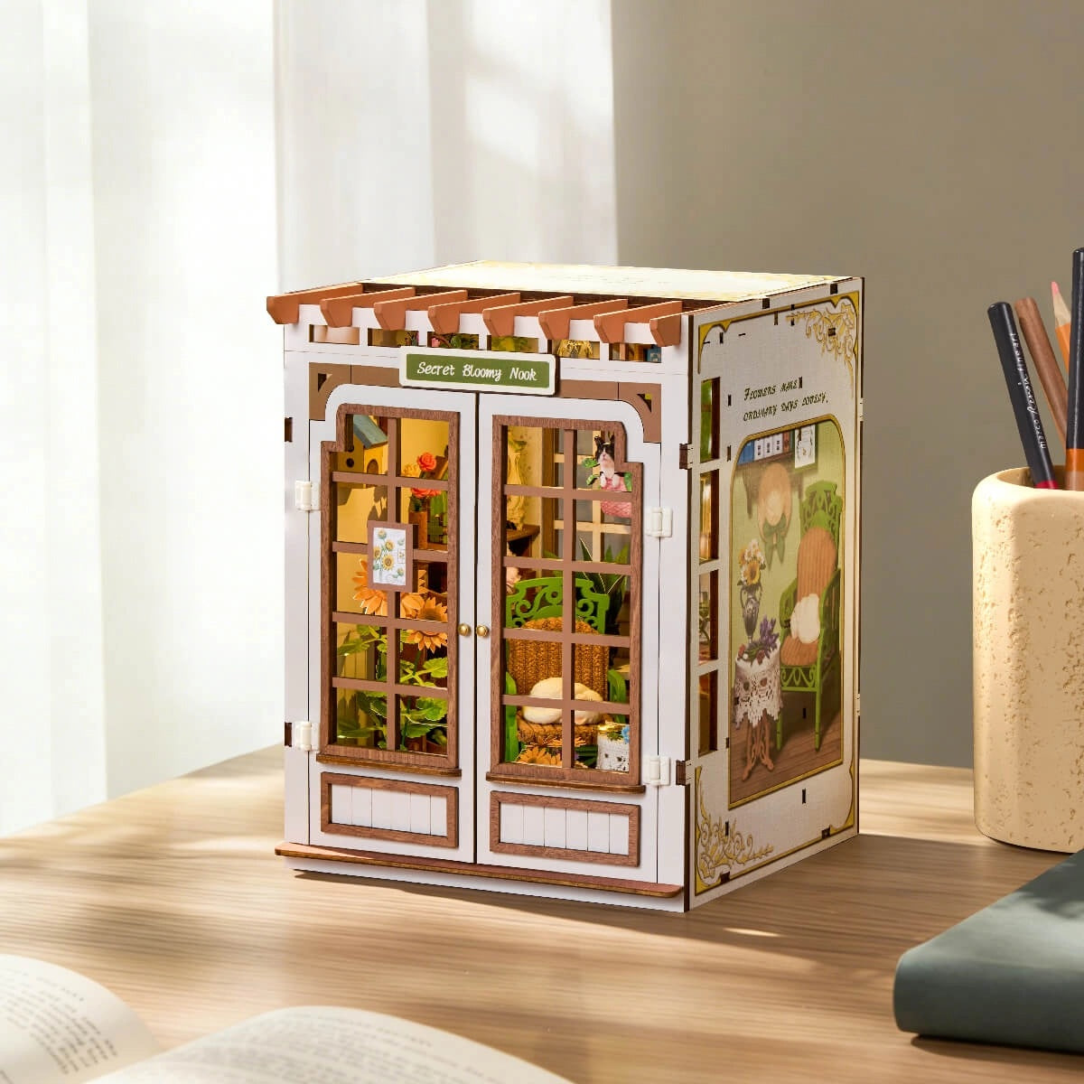 Secret Bloomy Nook Wood Model Kit