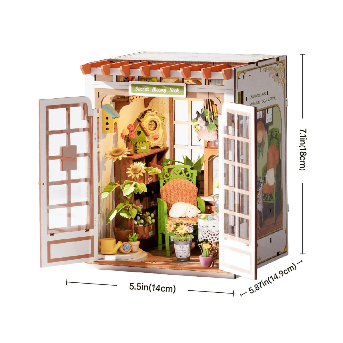 Secret Bloomy Nook Wood Model Kit