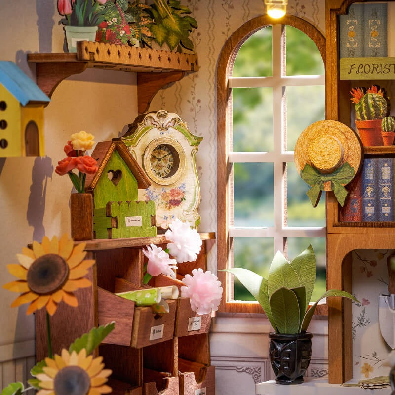 Secret Bloomy Nook Wood Model Kit