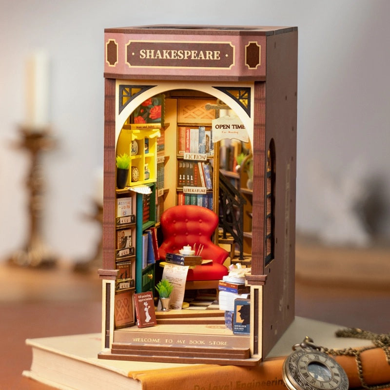 Bookstore Book Nook & Wonderland Wood Model Kit