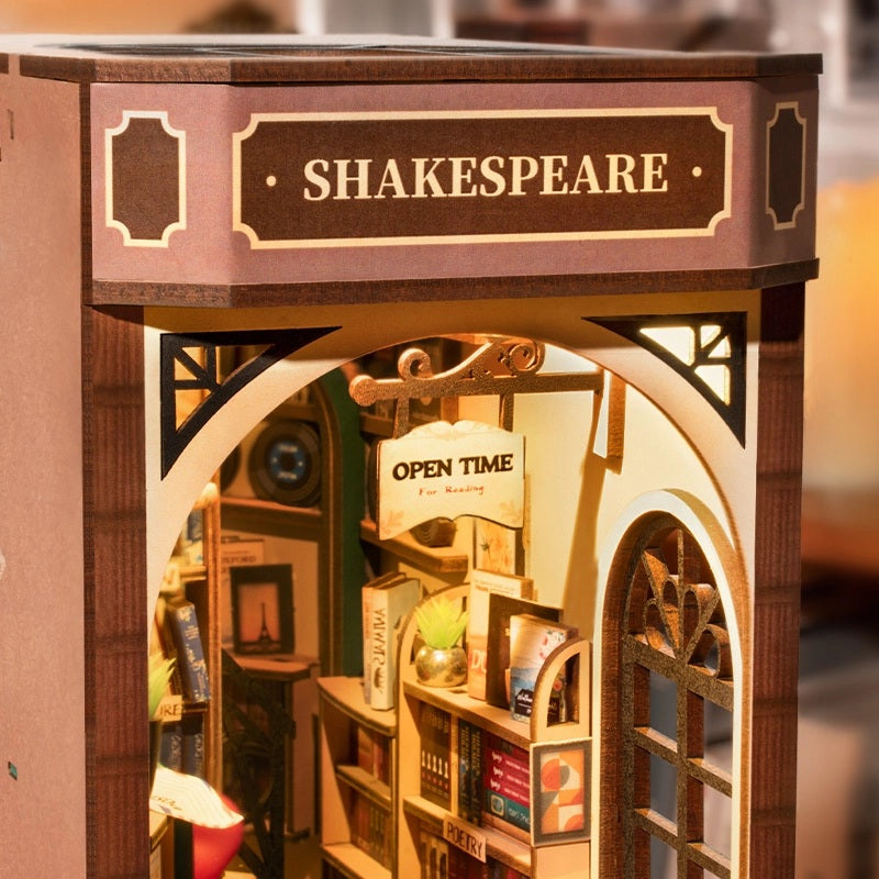 Bookstore Book Nook & Wonderland Wood Model Kit