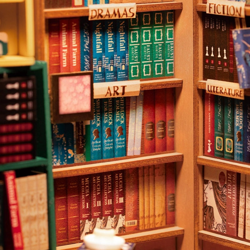 Bookstore Book Nook & Wonderland Wood Model Kit