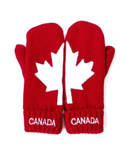 Canada Beanie, Mittens & Scarf