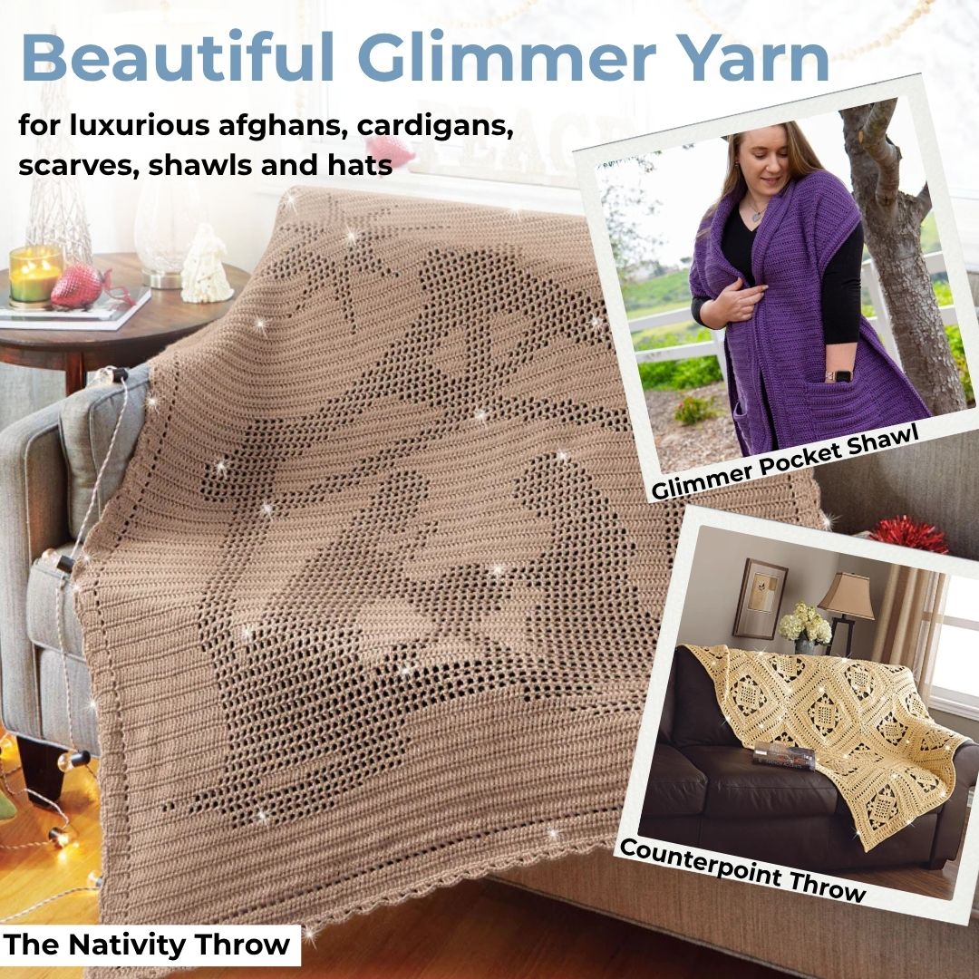 Mary Maxim Glimmer Yarn