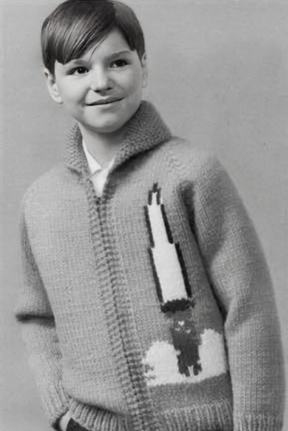 Modèle de cardigan astronaute