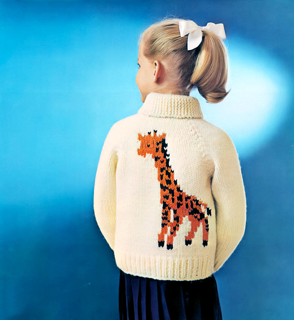 Child's Giraffe Cardigan Pattern