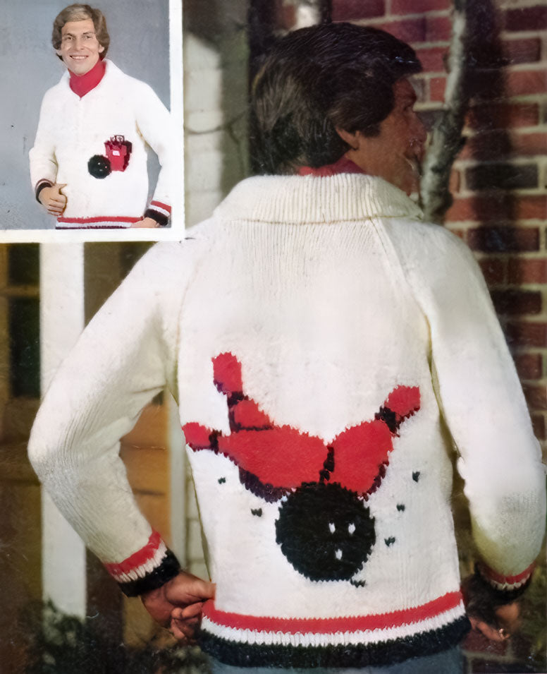 Modèle de cardigan de bowling pour dames ou jeunes