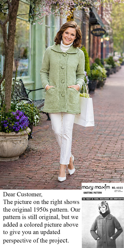 Ladie's Topper Coat Pattern