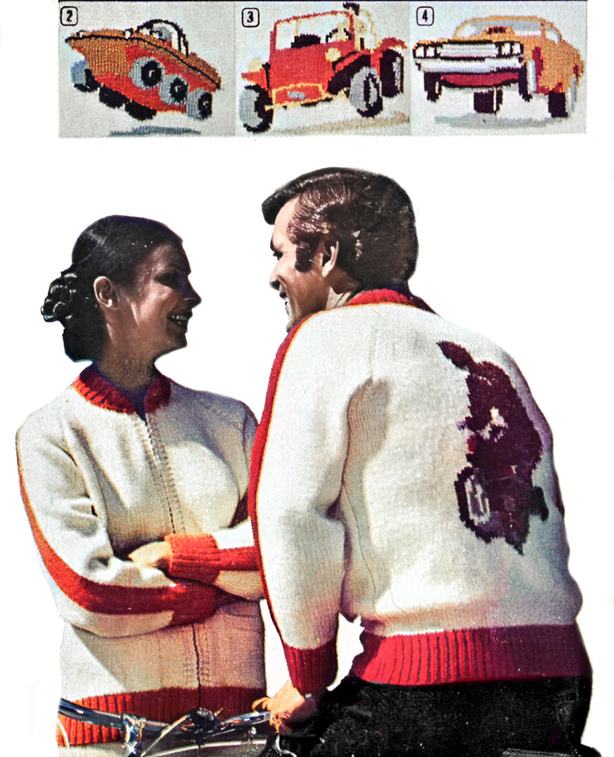 Children's Recreational Vehicles Cardigan Pattern