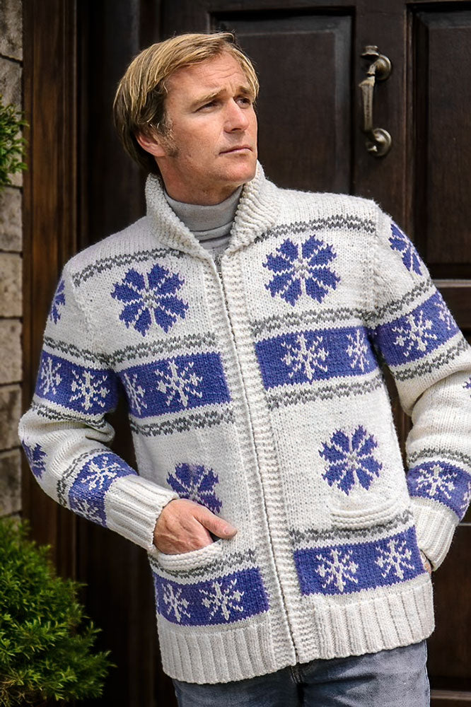 Men's Snowflake Cardigan Pattern
