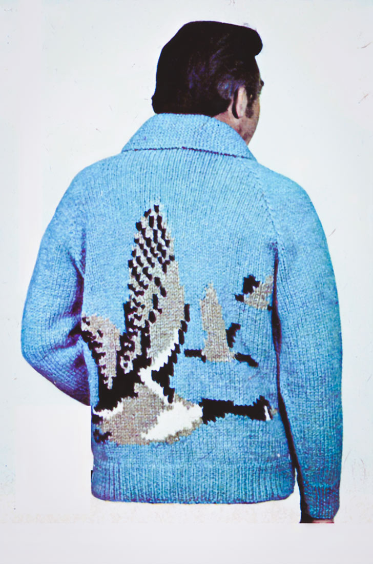 Patron de cardigan d'oie pour homme ou femme