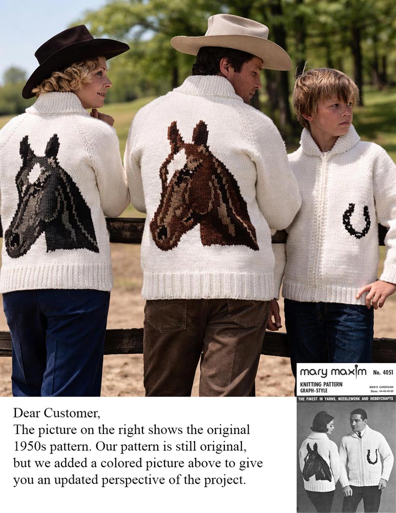 Adult's Horse Head Jacket Pattern