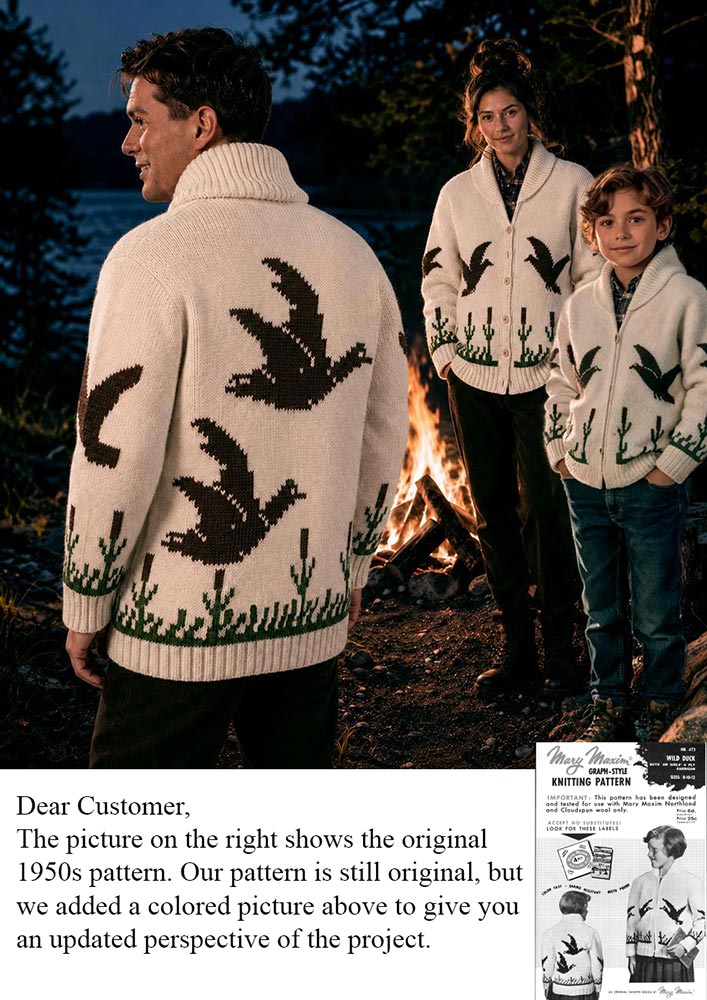 Children's Wild Duck Cardigan Pattern