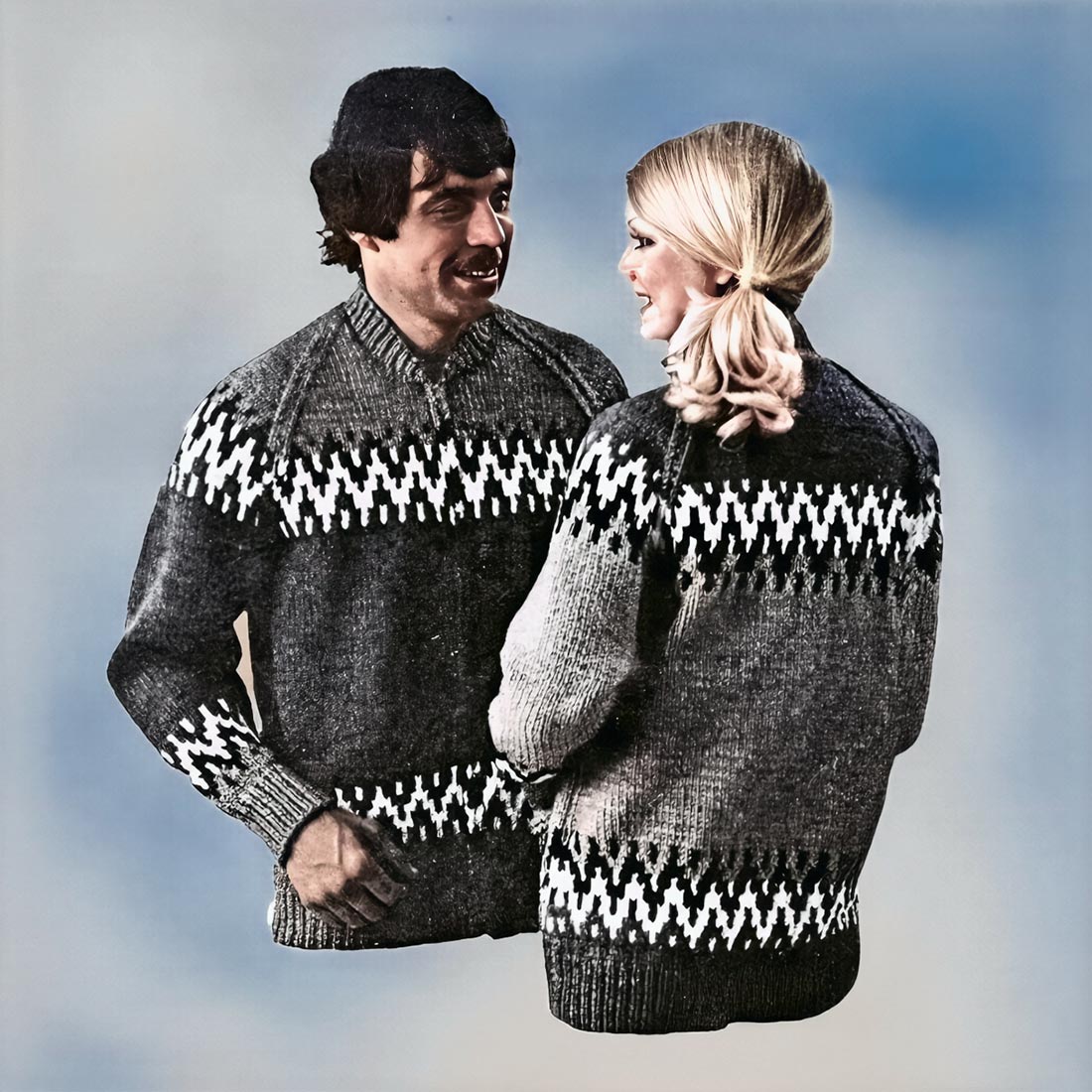 Adult's Geometric Cardigan Pattern