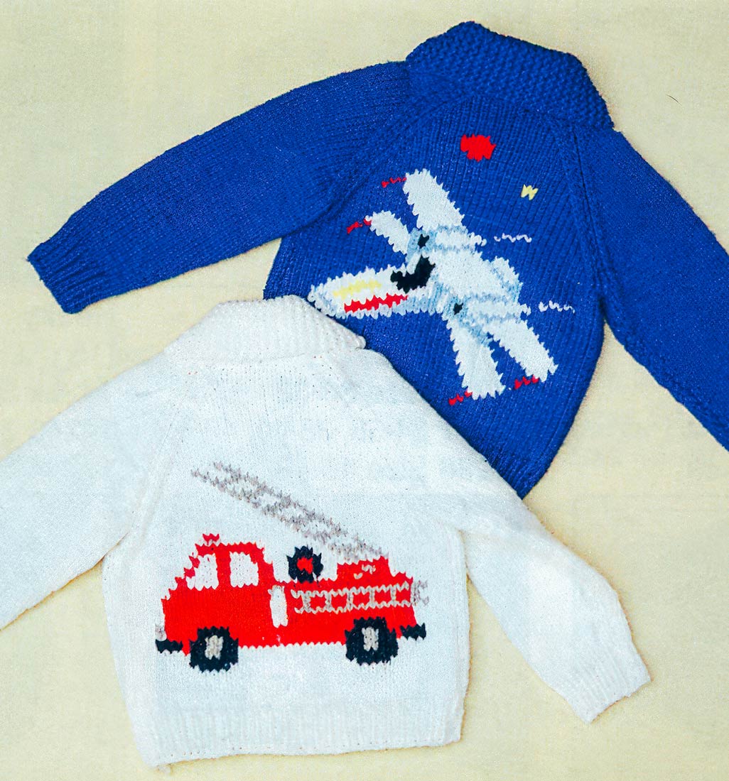 Modèle de cardigan pour jeunes pompiers