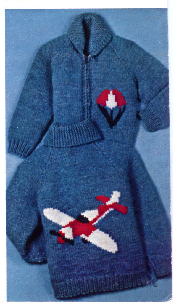 Kiddies' Airplane Cardigan Pattern