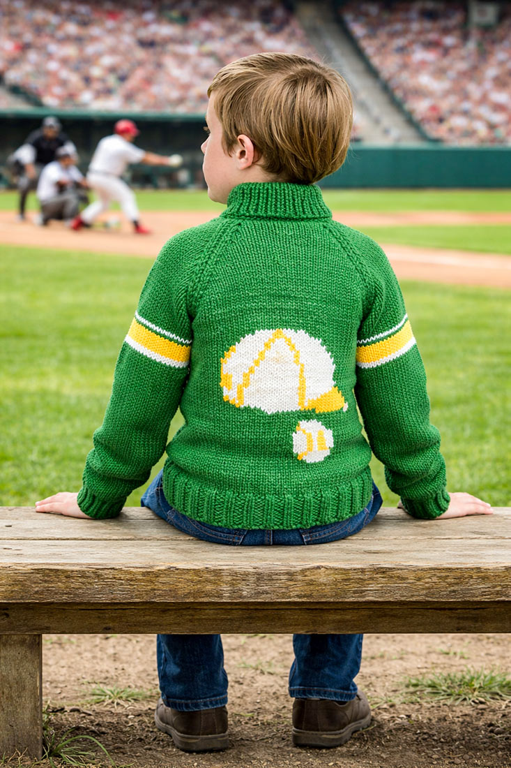 Modèle de cardigan de baseball