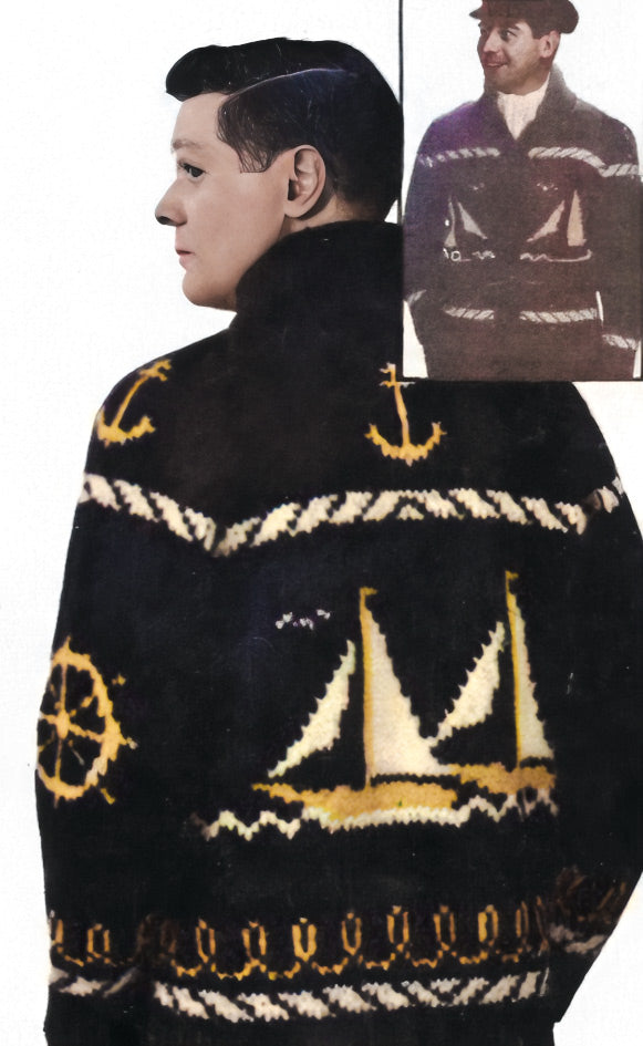 Modèle de cardigan pour dames ou jeunes Sailing Time