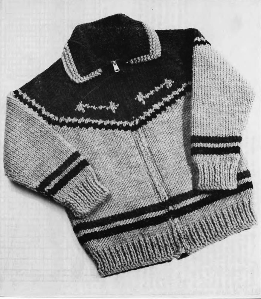 Children's Western Yoke Cardigan Pattern