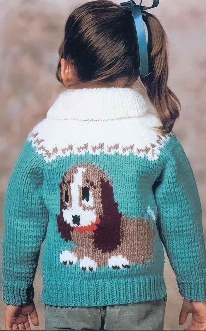 Modèle de cardigan aux yeux tristes