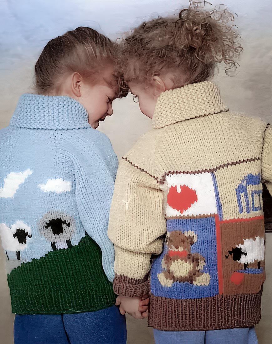 Patron de veste sampler pour enfants