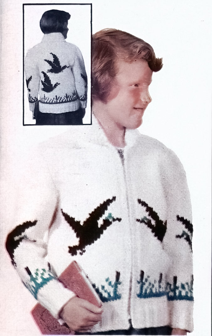 Modèle de gilet pour enfants avec canard sauvage