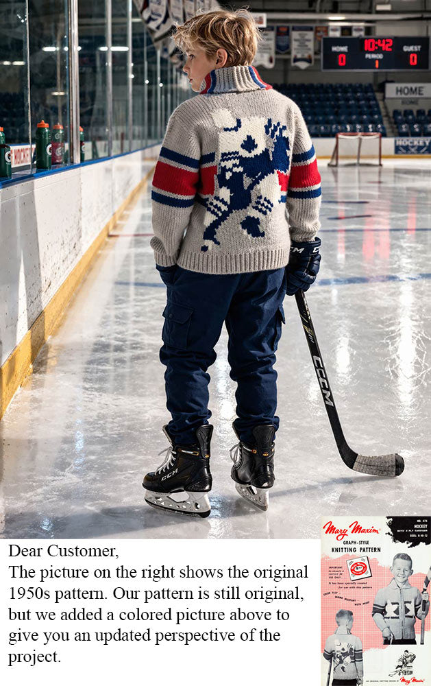 Modèle de cardigan de hockey