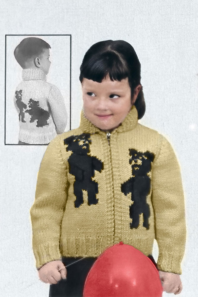Teddy Bears Cardigan Pattern