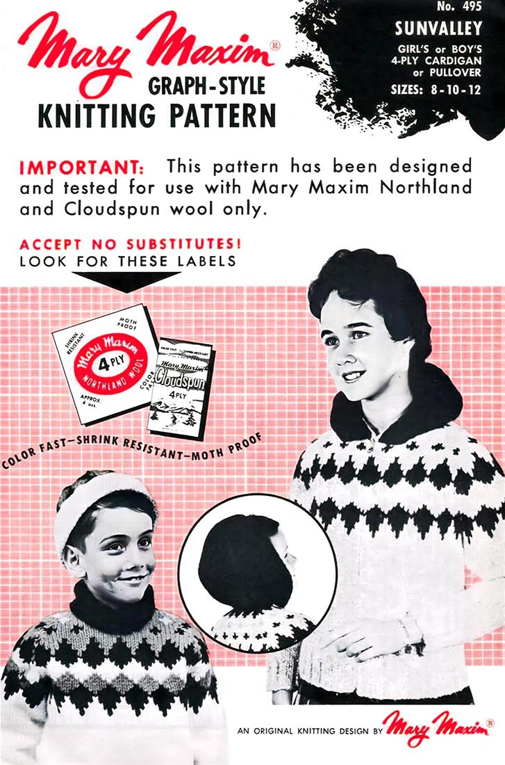Sun Valley Children's Sweater Pattern