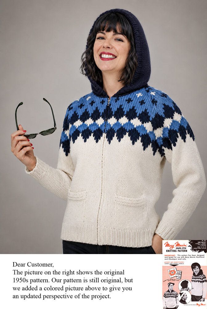 Sun Valley Ladies' or Youth Cardigan Pattern