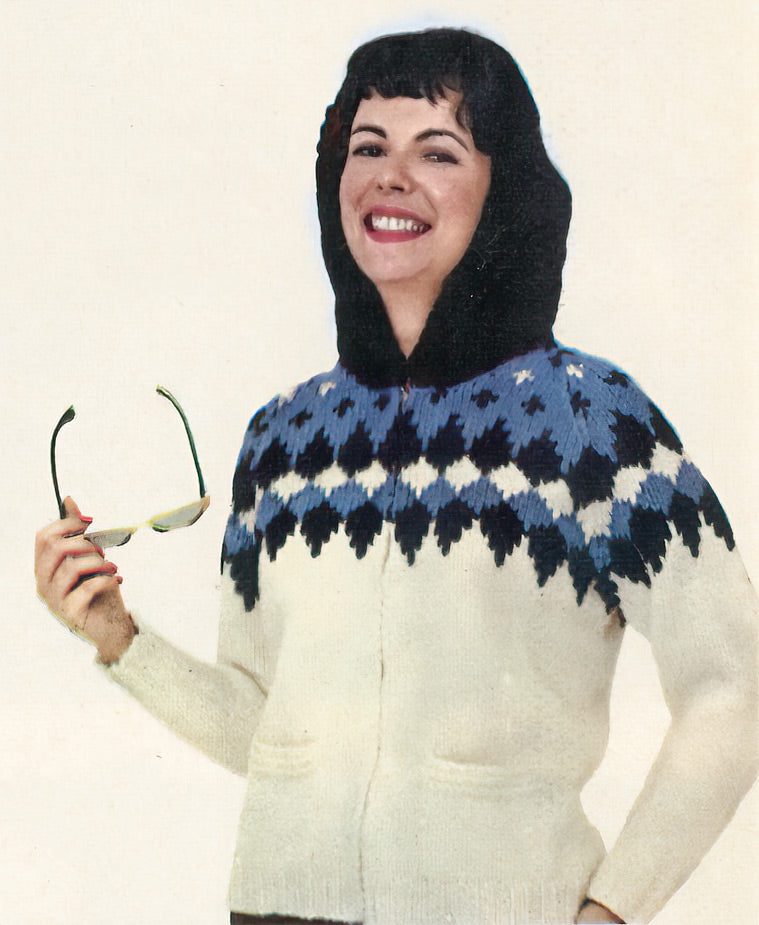 Sun Valley Ladies' or Youth Cardigan Pattern