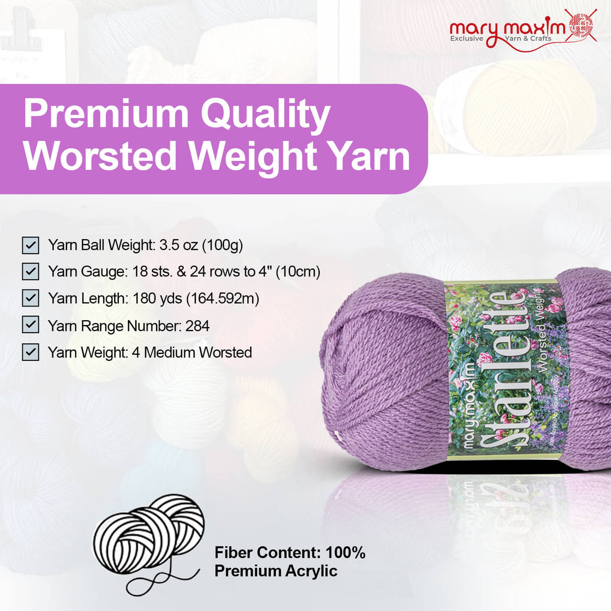 Mary Maxim Starlette Yarn