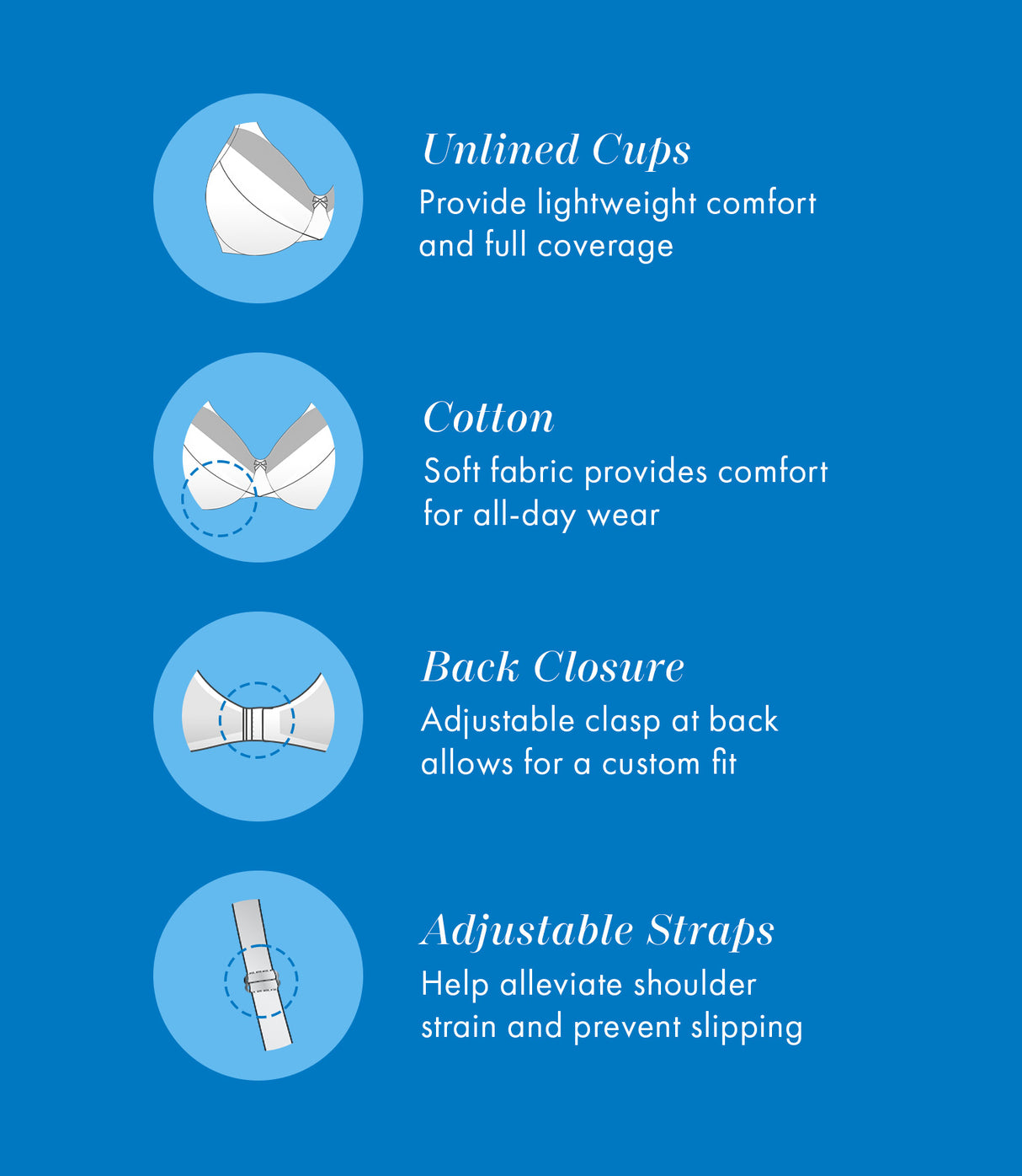 Soutien-gorge en coton sans fil à bordure en satin avec bonnets non doublés