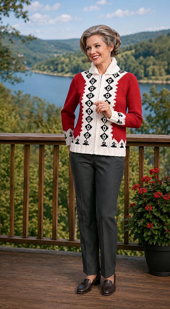 Men's or Ladies' Vermont Cardigan Pattern