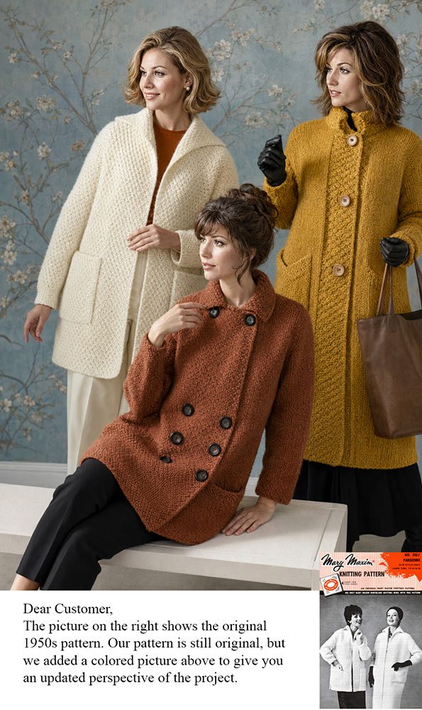 Parisienne Slim Style Coat Pattern
