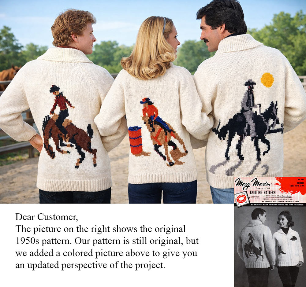 Rodeo Men's Cardigan Pattern