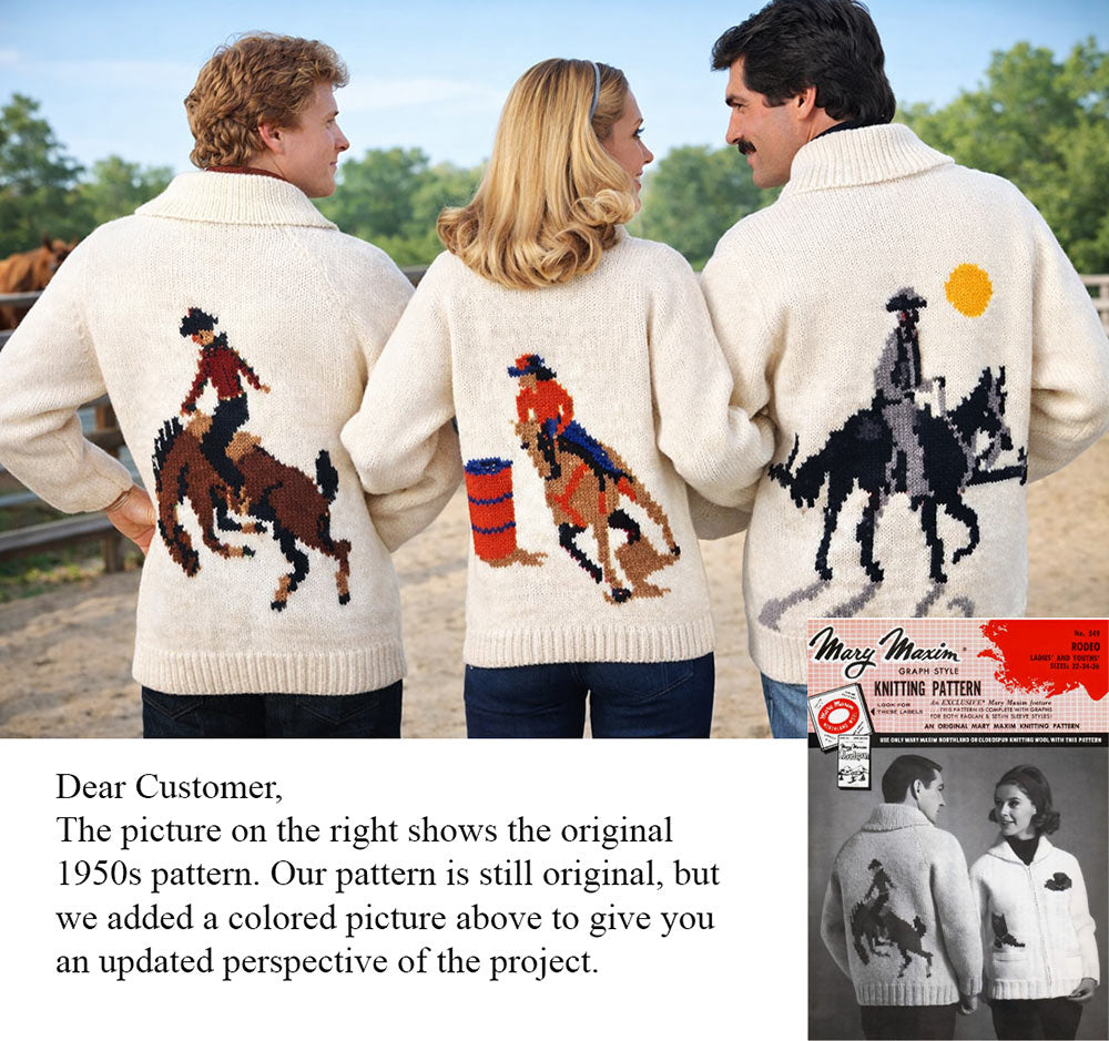 Rodeo Ladies' and Youth Cardigan Pattern