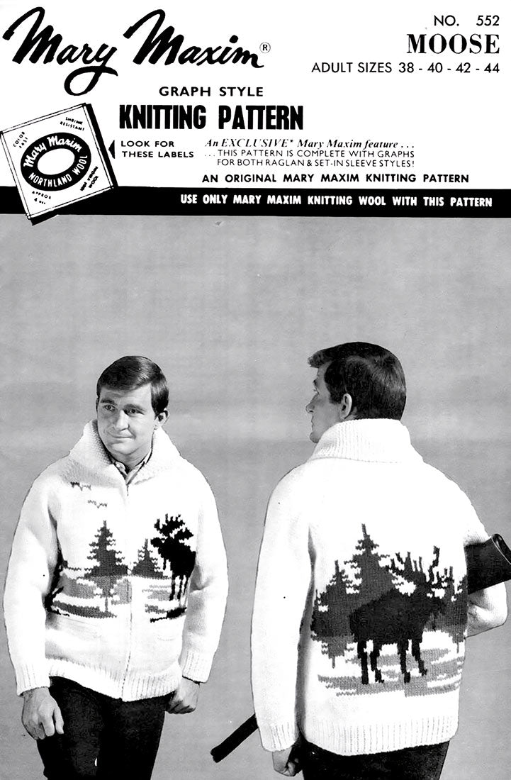 Modèle de cardigan d’orignal