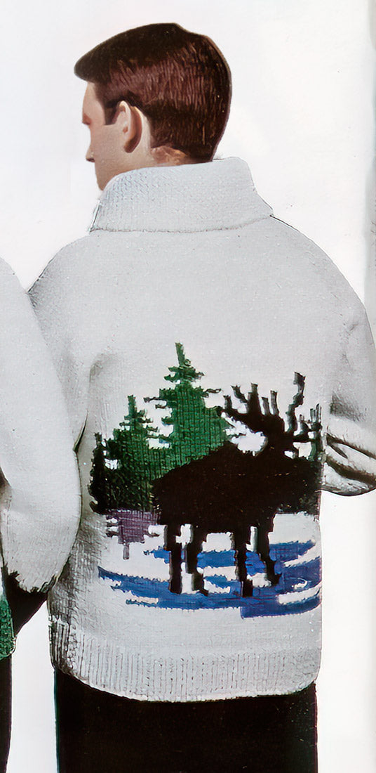 Modèle de cardigan d’orignal